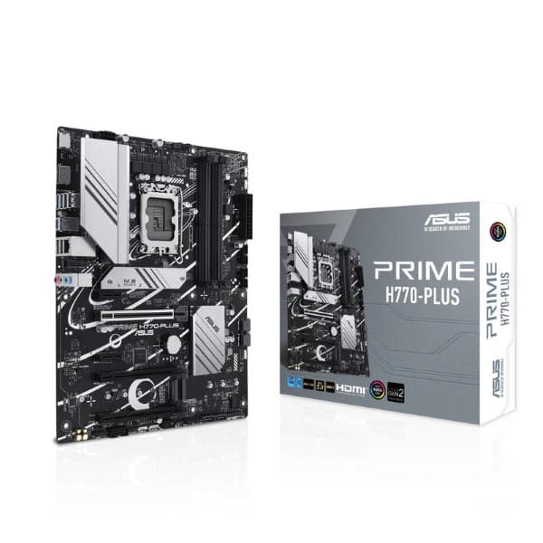 ASUS PRIME H770-PLUS Intel LGA 1700 DDR5 Motherboard Supports Intel 12th, 13th & 14th Gen Processors - 1