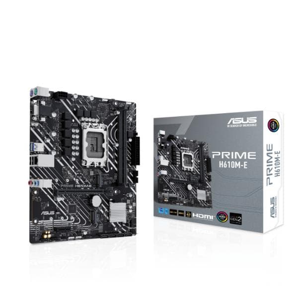 ASUS Prime H610M-E DDR5 Intel LGA 1700 mATX Motherboard Supports Intel 12th, 13th & 14th Gen Processors - 1