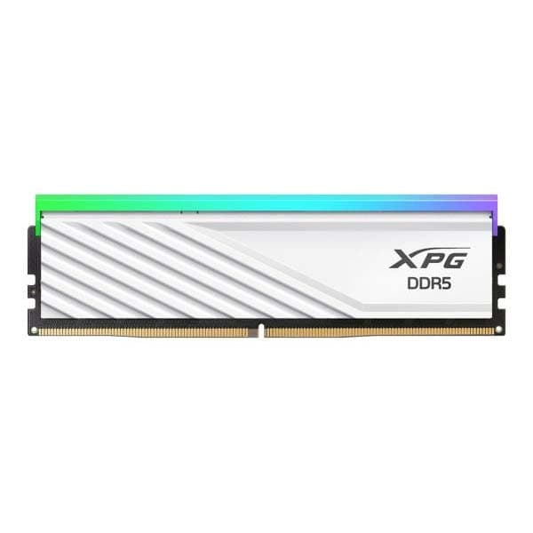 ADATA XPG Lancer Blade RGB 16GB (1 X 16GB) DDR5 6000MHz CL30 RAM (White) (AX5U6000C3016G-SLABRWH) - 1
