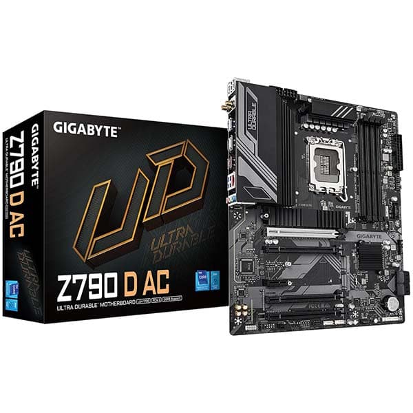 GIGABYTE Z790 D AC (rev. 1.0) LGA 1700 Intel ATX Motherboard Supports Intel 12th, 13th & 14th Gen Processors - 1