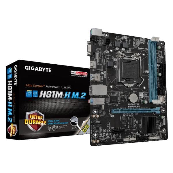 Gigabyte H81M-H M.2 (rev. 1.0) LGA 1150 DDR3 Intel Motherboard - 1