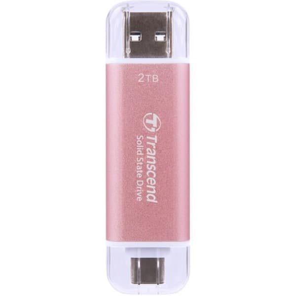 Transcend 310C 2TB USB C Portable SSD (Pink) - 1