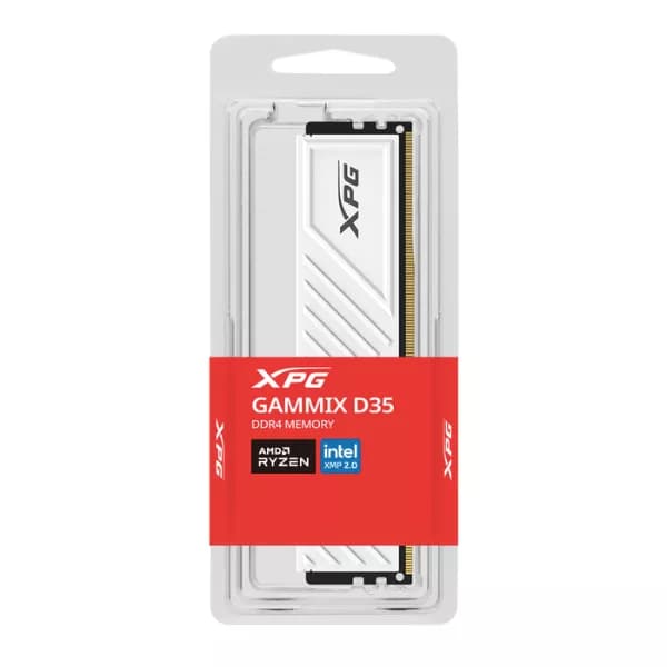 ADATA XPG D35 Gammix 32GB (1 X 32GB) DDR4 3200MHz RAM CL16 (White) (AX4U320032G16A-SWHD35) - 3