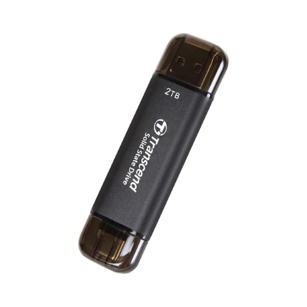 Transcend 310C 2TB USB C Portable SSD (Black) - 3