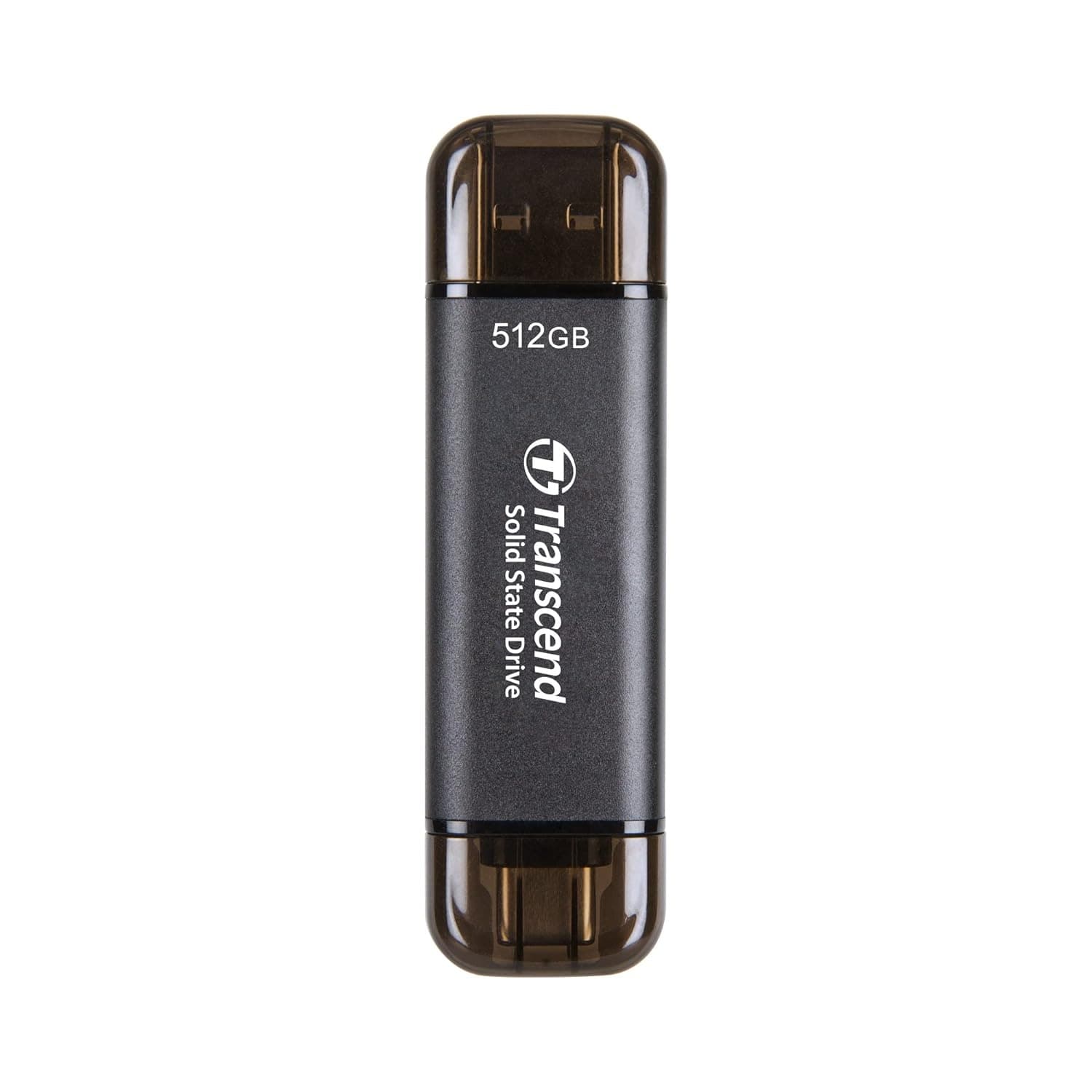 Transcend 310C 512GB USB C Portable SSD (Black) - 1