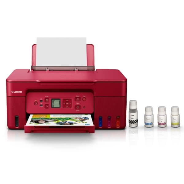 Canon PIXMA G3770 Megatank WiFi Inktank Colour Printer Red - 1