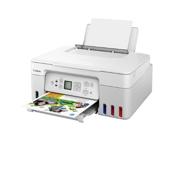 Canon PIXMA G3770 Megatank WiFi Inktank Colour Printer White - 3