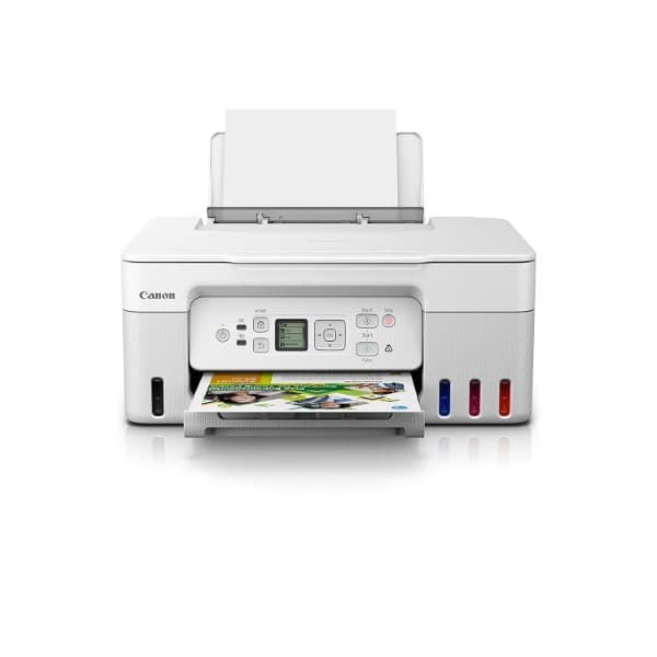 Canon PIXMA G3770 Megatank WiFi Inktank Colour Printer White - 1