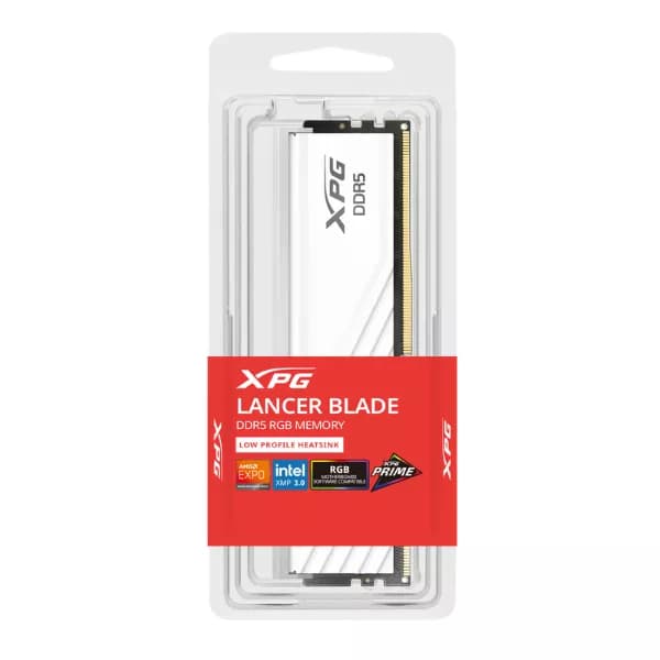 ADATA XPG Lancer Blade RGB 16GB (1 X 16GB) DDR5 6000MHz CL30 RAM (White) (AX5U6000C3016G-SLABRWH) - 3