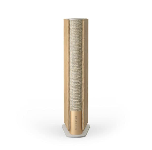 Bang & Olufsen Beosound Emerge Wireless Bookshelf Wi-Fi Speaker (Gold Tone/Light Oak) - 2