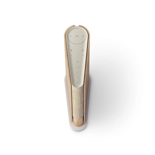 Bang & Olufsen Beosound Emerge Wireless Bookshelf Wi-Fi Speaker (Gold Tone/Light Oak) - 4