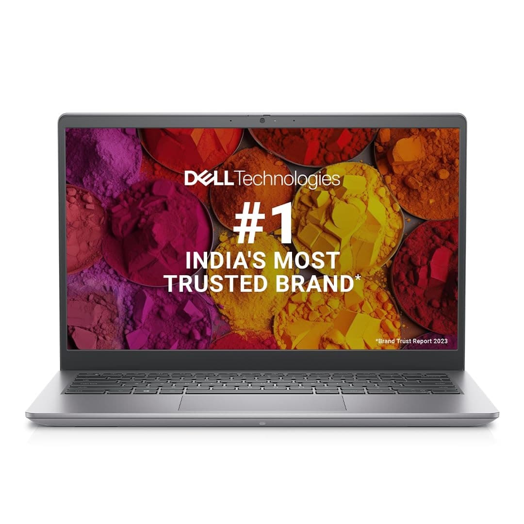 Dell 14 Laptop, 12th Gen Intel Core i3-1215U Processor/8GB/512GB SSD/Intel UHD Graphics/14.0"(35.56cm) FHD/Windows 11 + MSO'21/15 Month McAfee/Spill-Resistant Keyboard/Grey/Thin & Light 1.48kg - 1