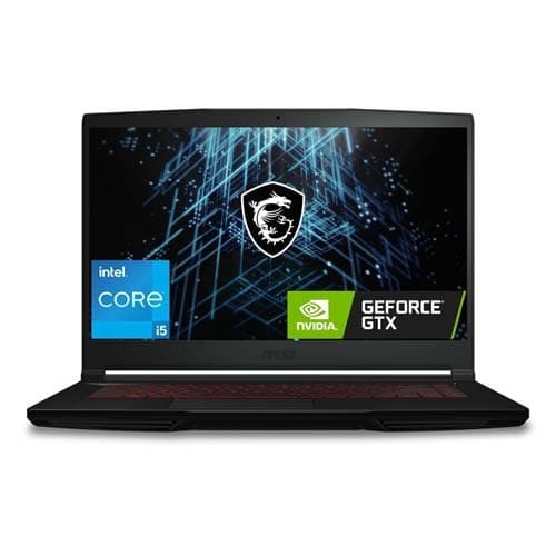 MSI GF63 Thin 11UCX RTX2050 15.6 Inch i7-11800H DDR4 16GB (8*2) 256GB NVMe PCIe+1TB (SATA) 5400 RPM RTX2050 GDDR6 4GB Gaming Laptop 9S7-16R612-1491 - 1