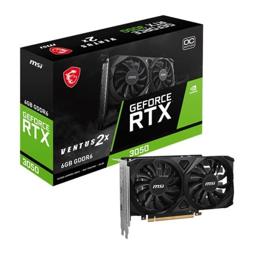 MSI GeForce RTX 3050 Ventus 2X 6G OC 6GB GDDR6 - 1