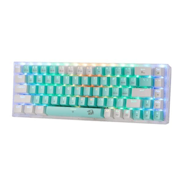 Redragon Castor Pro K631 Green White Wireless Gaming Keyboard - 1