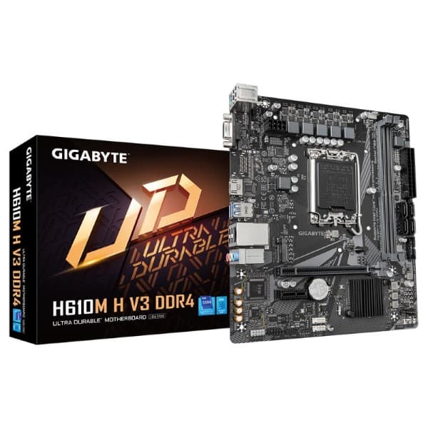 Gigabyte H610M H V3 DDR4 Intel Motherboard Supports Intel 12th, 13th & 14th Gen Processors - 1