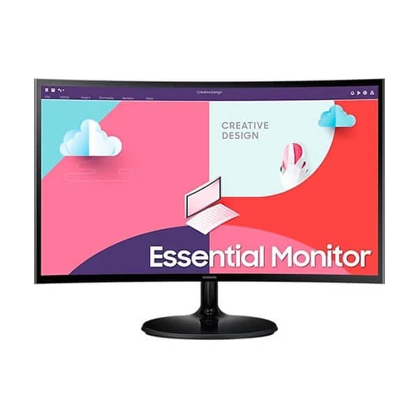 Samsung LS24C366EAWXXL 24 Inch Curved Monitor - 1