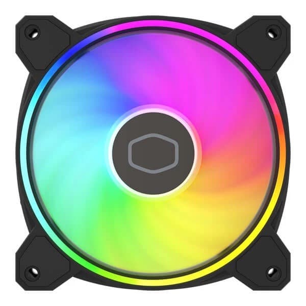 Cooler Master MasterFan MF120 Halo 2 PWM ARGB Case Fan Black - 1