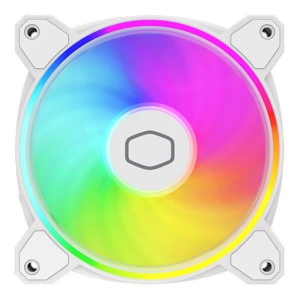 Cooler Master MasterFan MF120 Halo 2 PWM ARGB Case Fan White - 1