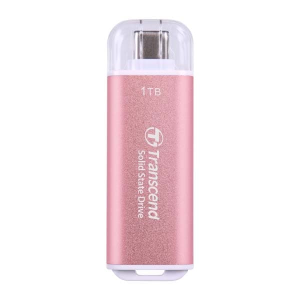 Transcend 300C 1TB USB C Portable External SSD (Pink) - 3