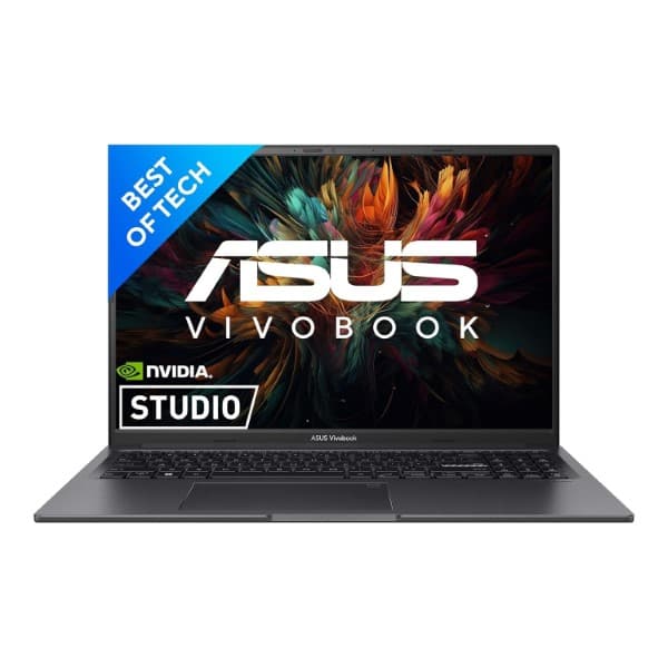 ASUS Creator Series Vivobook 16X (2023), Intel Core i7-12650H 12th Gen, 16" (40.64 cm) FHD+ 120Hz, Creator/Gaming Laptop (16GB/512GB/8GB RTX 4060 /Win11/FP/70WHr /Black/1.8 kg), K3605ZV-MB741WS - 1