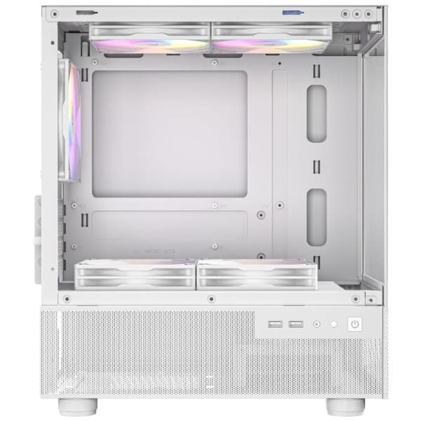 Antec CX200M RGB Elite (M-ATX) Mini Tower Cabinet (White) - 3