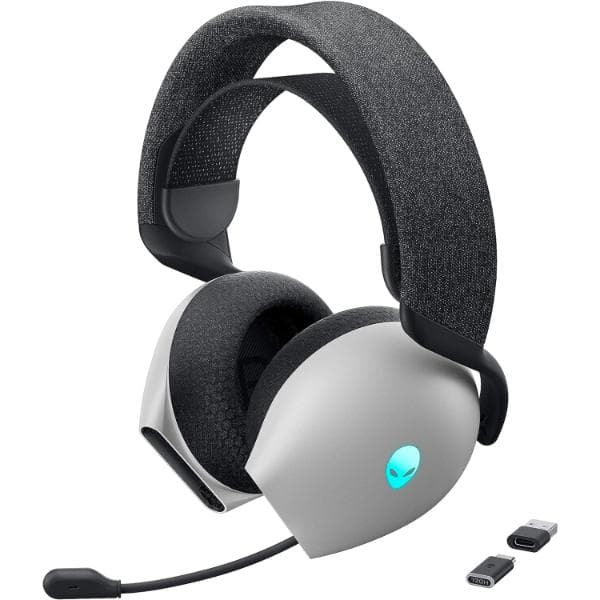 Alienware AW720H Dual-Mode Wireless Gaming Headset Lunar Light - 1