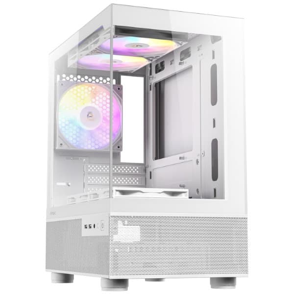 Antec CX200M RGB Elite (M-ATX) Mini Tower Cabinet (White) - 1