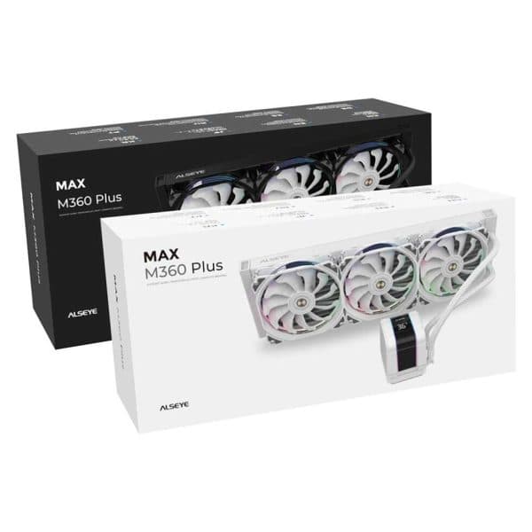Alseye M360 PLUS II ARGB CPU Liquid Cooler (White) - 3
