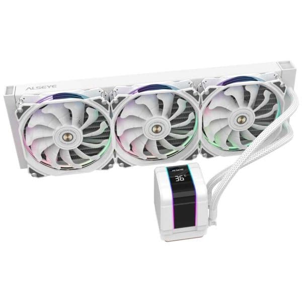 Alseye M360 PLUS II ARGB CPU Liquid Cooler (White) - 2
