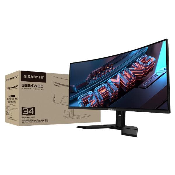 Gigabyte GS34WQC 34" 120Hz 1440P Curved Gaming Monitor - 1