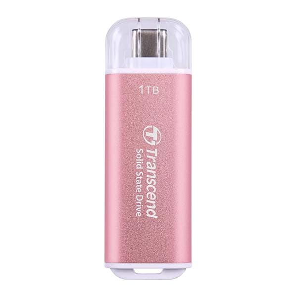 Transcend 300C 1TB USB C Portable External SSD (Pink) - 1