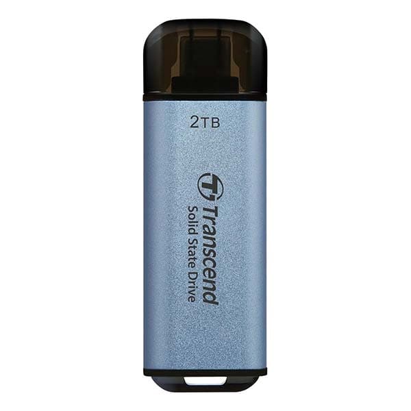 Transcend 300C 2TB USB C Portable External SSD (Blue) - 1