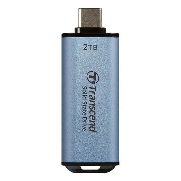 Transcend 300C 2TB USB C Portable External SSD (Blue) - 2