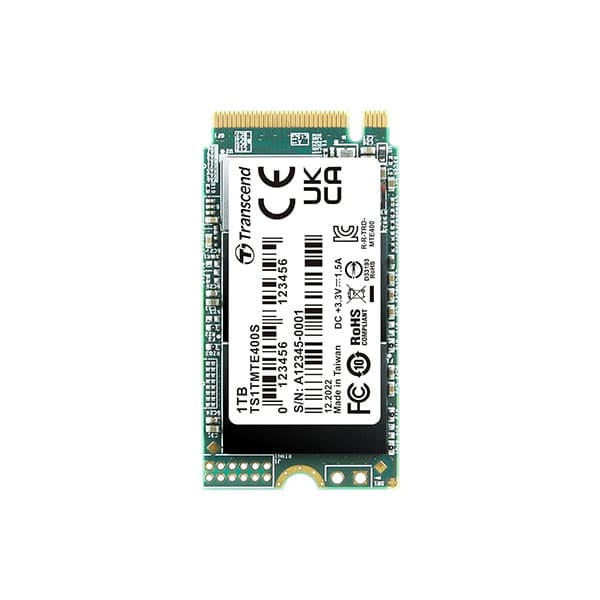 Transcend 1TB | PCIe M.2 SSD 400S | 42mm | MTE400S | 3D NAND Flash | NVMe PCIe Gen3 x4 | up to 2,000/1,700 MB/s | 100 TBW | 5 Yrs. Warranty - 1