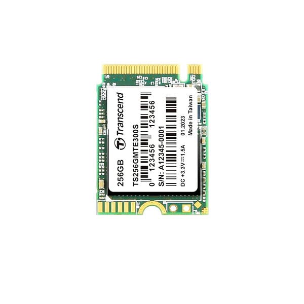 Transcend 256GB | PCIe M.2 SSD 300S | M.2 2230 | NVMe PCIe Gen3 x4 | 3D NAND Flash | up to 2,000/950 MB/s | 5 Yrs. Warranty - 1