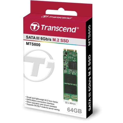 Transcend 64GB MTS800 SATA III M.2 Internal SSD - 4