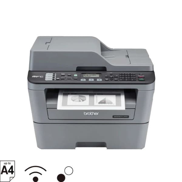 Brother MFC-L2701DW Multi-Function Monochrome Wi-Fi Laser Printer with Auto Duplex Printing - 1