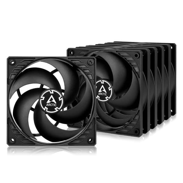 Arctic P12 Pwm Pst 120mm Cabinet Fan 5 Pack Black - 1