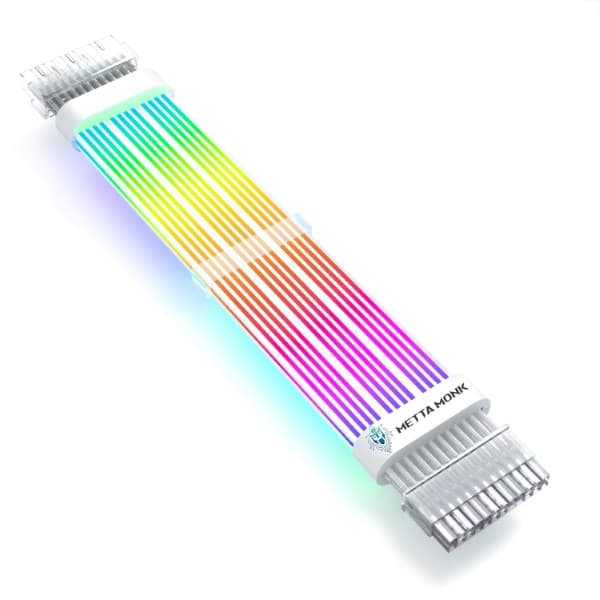 Metta Monk Streamer Cable 24 Pin ATX RGB Sleeved Cable