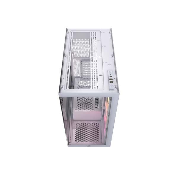 CORSAIR 3500X ARGB Tempered Glass Mid-Tower PC Case (White) - 6