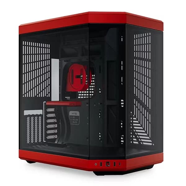 HYTE Y70 Dual Chamber Mid-Tower ATX Cabinet Black-Red - 1