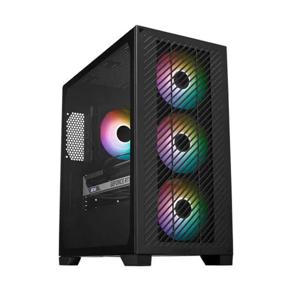 Cooler Master Elite 301 ARGB (M-ATX) Mini Tower Cabinet (Black) - 3