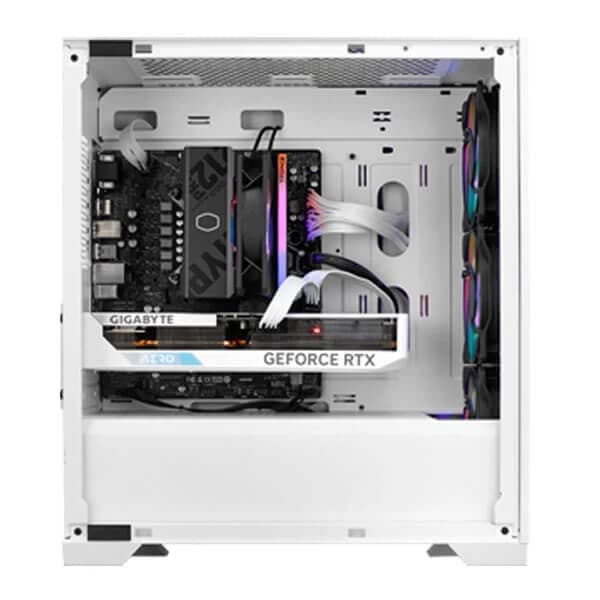Cooler Master Elite 301 ARGB (M-ATX) Mini Tower Cabinet (White) - 2