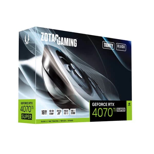 ZOTAC GAMING GeForce RTX 4070 Ti SUPER Trinity Black Edition 16GB GDDR6X - 6