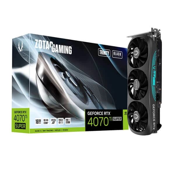 ZOTAC GAMING GeForce RTX 4070 Ti SUPER Trinity Black Edition 16GB GDDR6X - 1