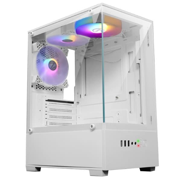 ZEBRONICS ROBUST Premium Gaming Cabinet - White - 1