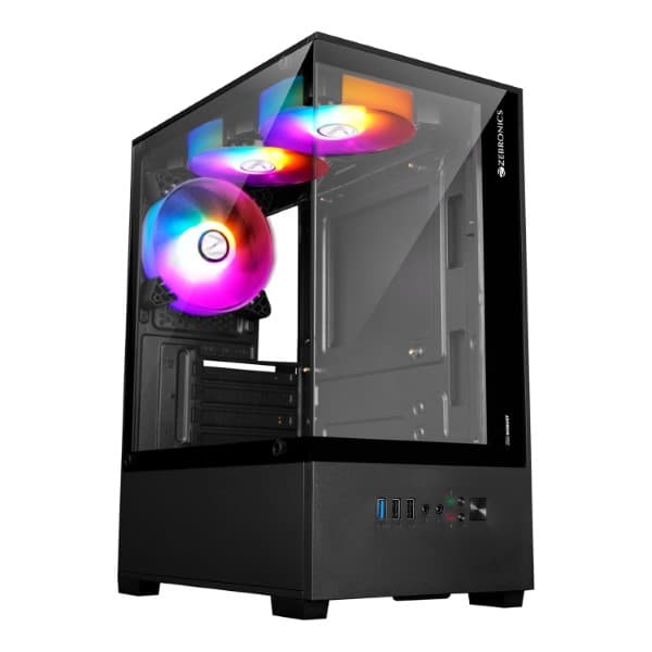ZEBRONICS ROBUST Premium Gaming Cabinet - Black - 1
