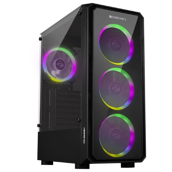 ZEBRONICS Invicta Pro Mid-Tower Premium Gaming Cabinet - 1