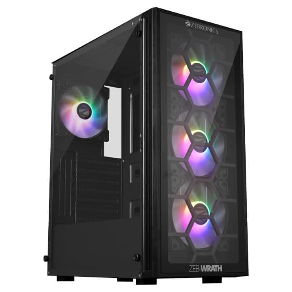 ZEBRONICS Wrath Mid-Tower Premium Gaming Cabinet - 1